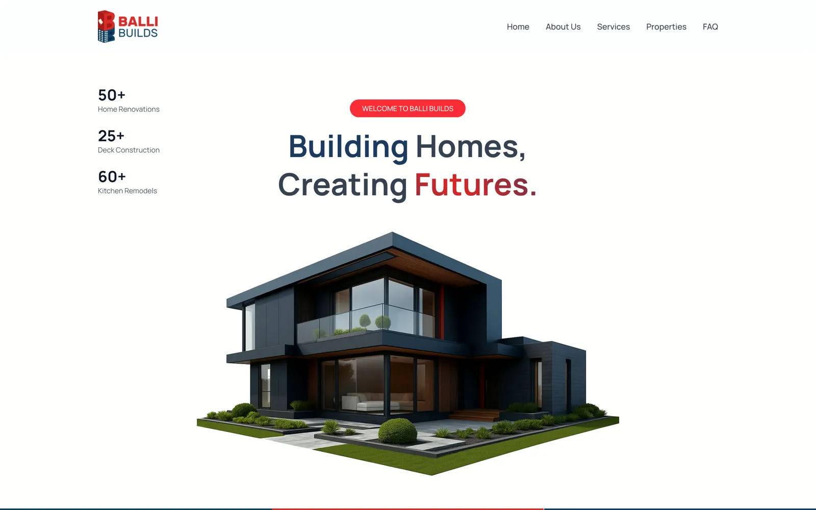 Balli Builds homepage
