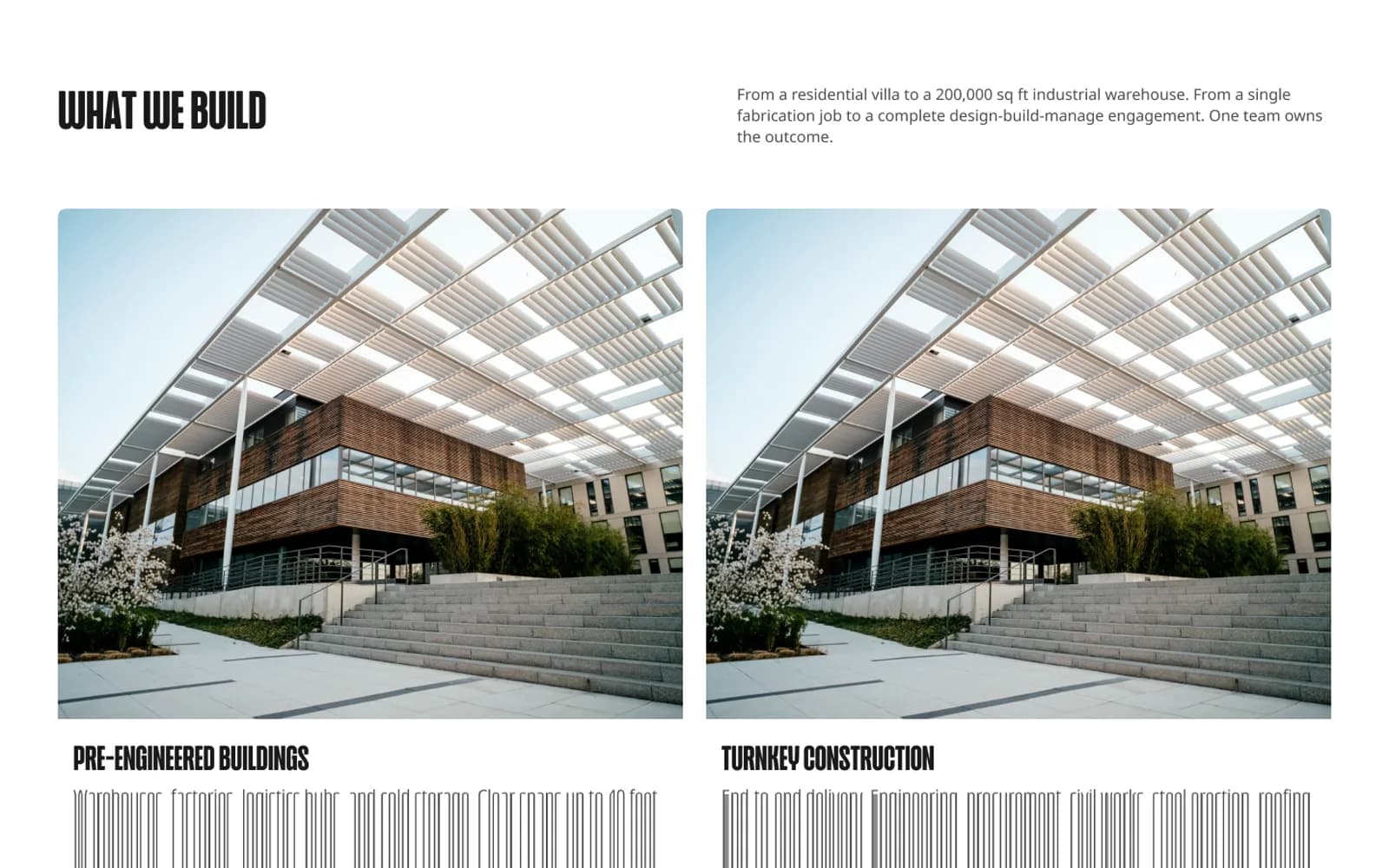 The four things ITF builds, from pre-engineered buildings to retrofitting
