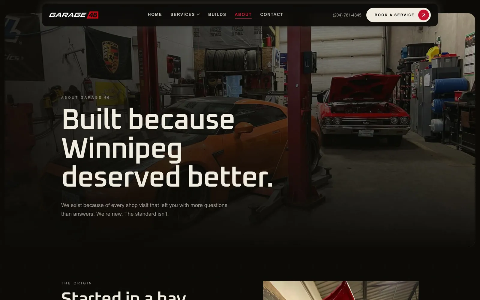 Garage 46 about page