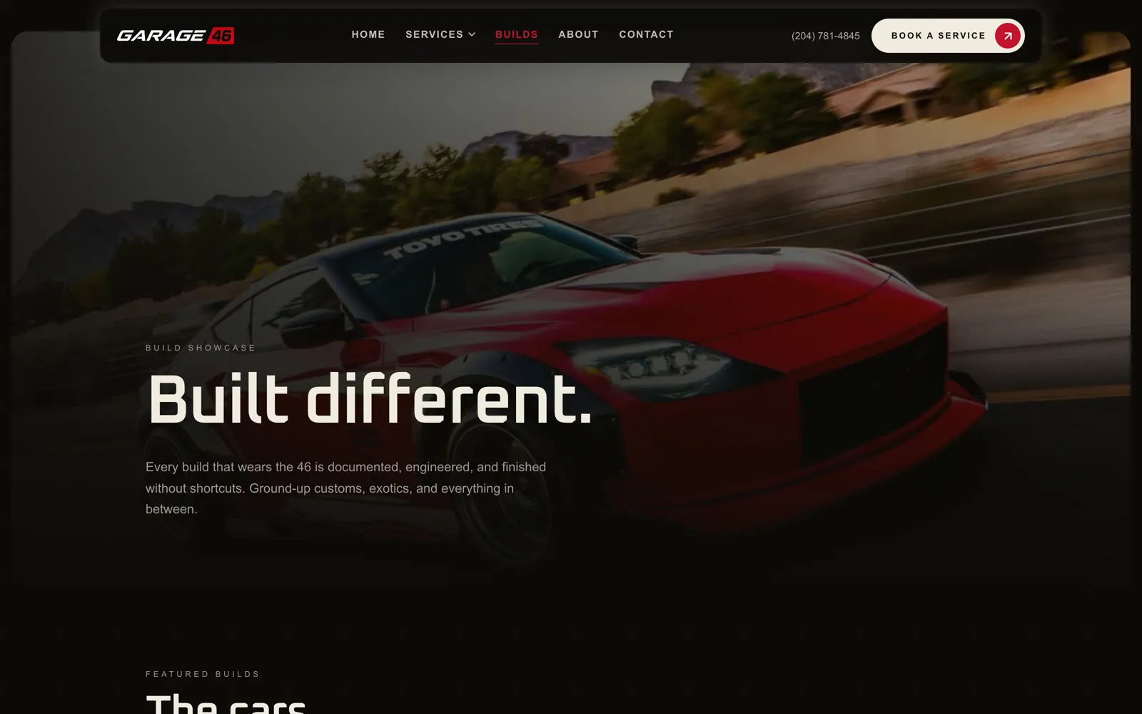 Garage 46 performance builds page