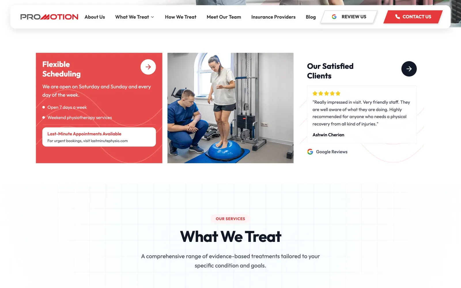 Clinic page