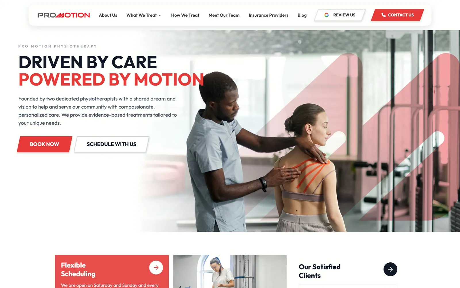 Pro Motion homepage hero